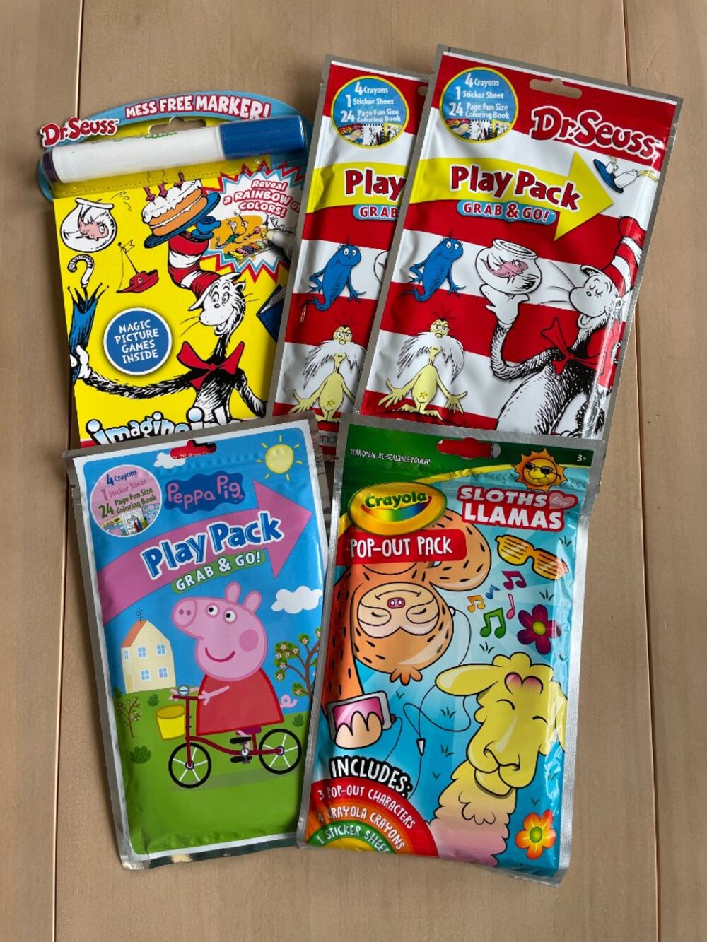 Entire Closet $5! Dr. Seuss, Peppa Pig, Crayola Kid Toddler Play Pack Grab & Go - Picture 2 of 8
